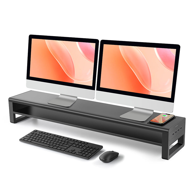 Vaydeer Monitor Stand features a wireless or USB charging station for your  gadgets » Gadget Flow